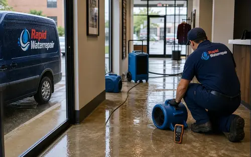 Commercial and residential water damage restoration in Columbus, OH by Rapid Waterrepair